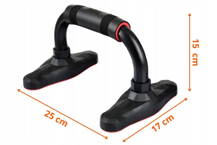 Uchwyty do pompek podpórki push up Majestic Sport