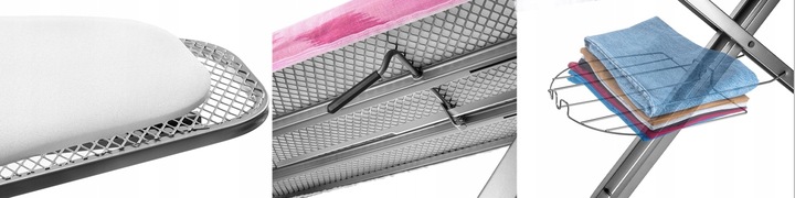 DUŻA PROFESJONALNA DESKA DO PRASOWANIA Z RĘKAWNIKIEM PRZEDŁUŻACZ