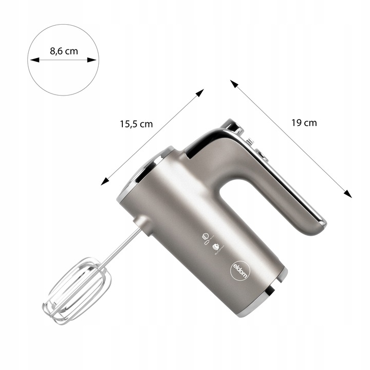 ROBOT KUCHENNY MIKSER RĘCZNY TURBO R110 ELDOM 400W