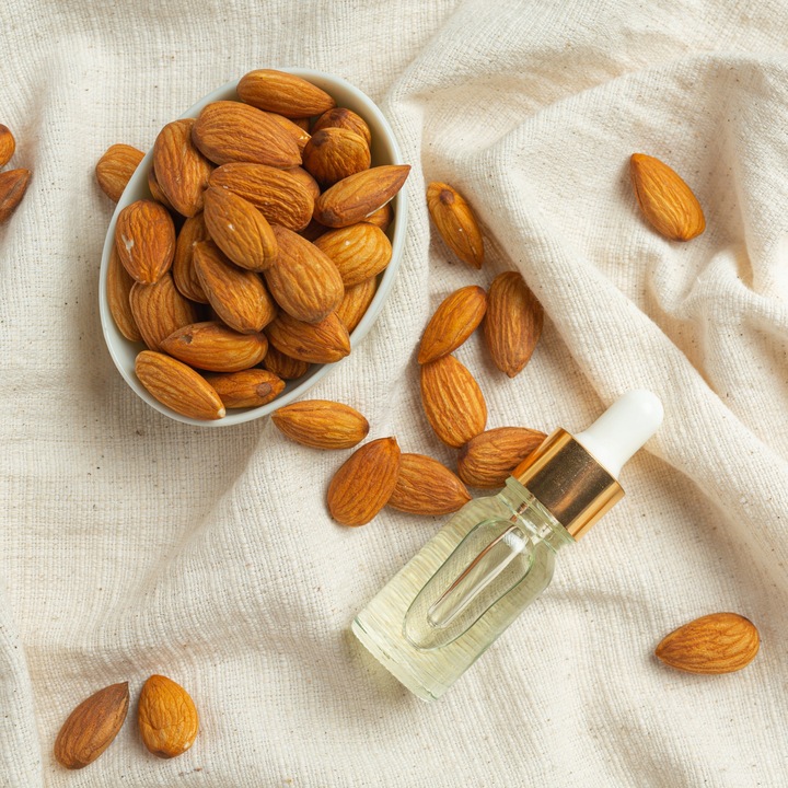 Olej ze słodkich migdałów 1l SZKŁO olej migdałowy 1000ml PREMIUM + POMPKA
