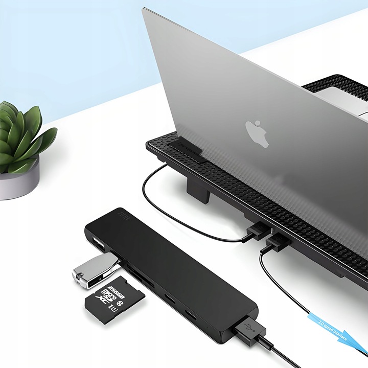 PODSTAWKA PODKŁADKA CHŁODZĄCA POD LAPTOPA NOTEBOOKA PODŚWIETLENIE 12-17''