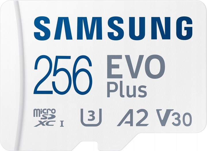 Szybka Karta Samsung Evo+ 130MB/s 256GB micro SDXC