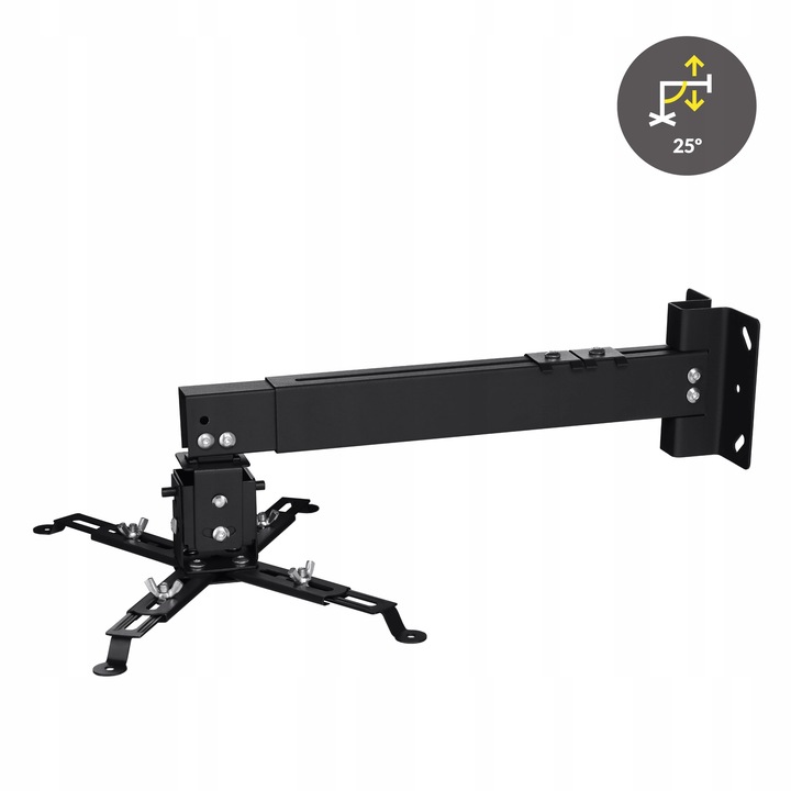 UCHWYT WIESZAK do projektora Sufitowy Ścienny CZARNY OVERMAX 2w1