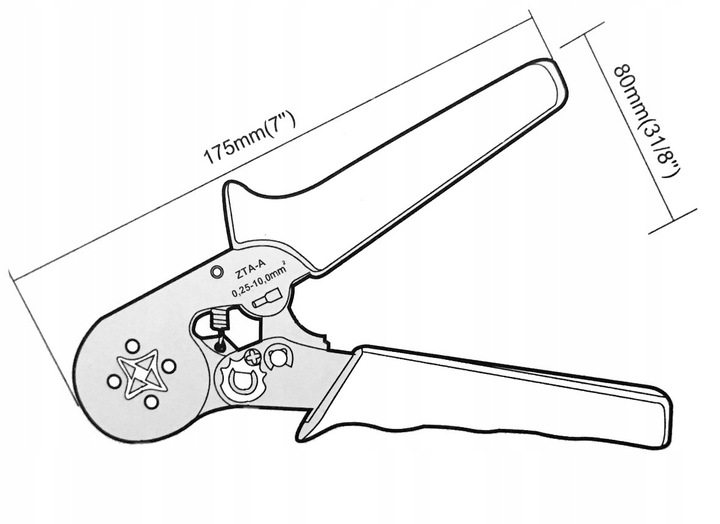 ZACISKARKA DO KONEKTORÓW KOŃCÓWEK + 500 TULEJEK