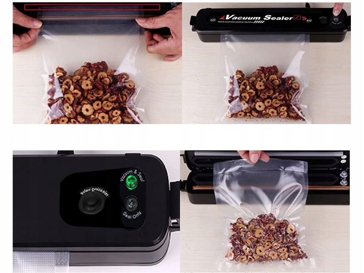 ZGRZEWARKA PRÓŻNIOWA RĘCZNA PAKOWARKA DO ŻYWNOŚCI FOLII + WORKI