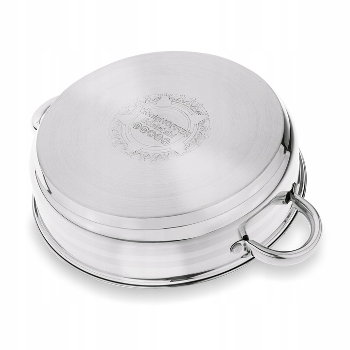 Zestaw GARNKÓW Indukcja PATELNIA Głęboka STAL Konighoffer Bari Silver