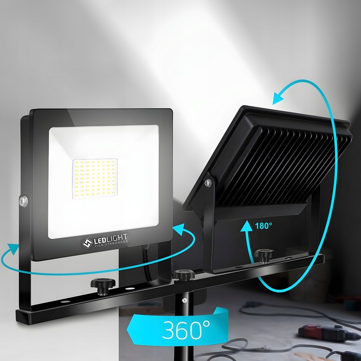 HALOGEN LED 30W LAMPA Reflektor Naświetlacz 6500K Slim ZEWNĘTRZNY