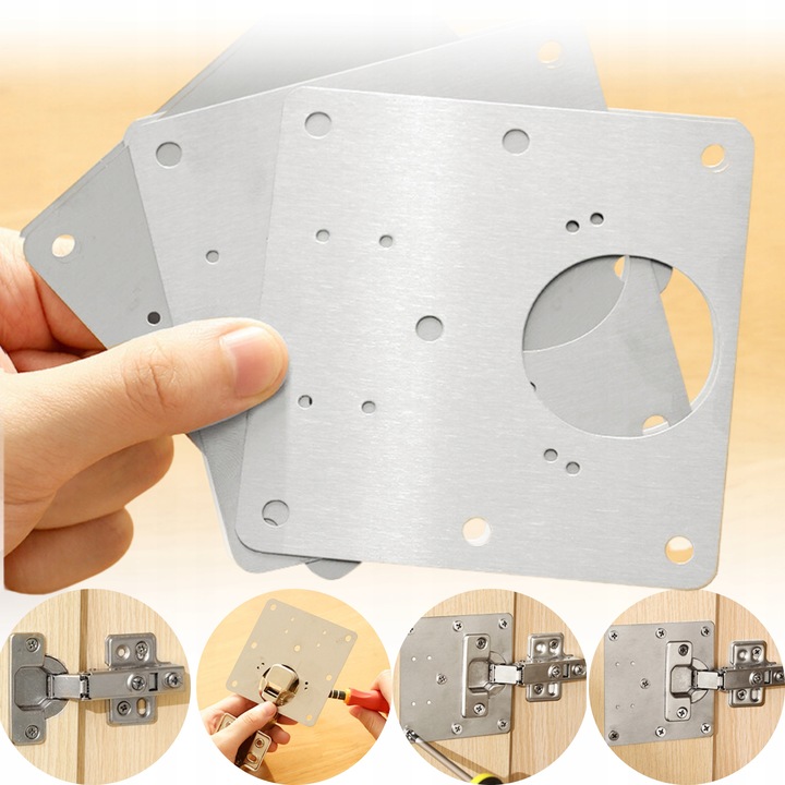 24x ZESTAW NAPRAWCZY ZAWIASU PŁYTKA NAPRAWCZA DO NAPRAWY WYRWANYCH