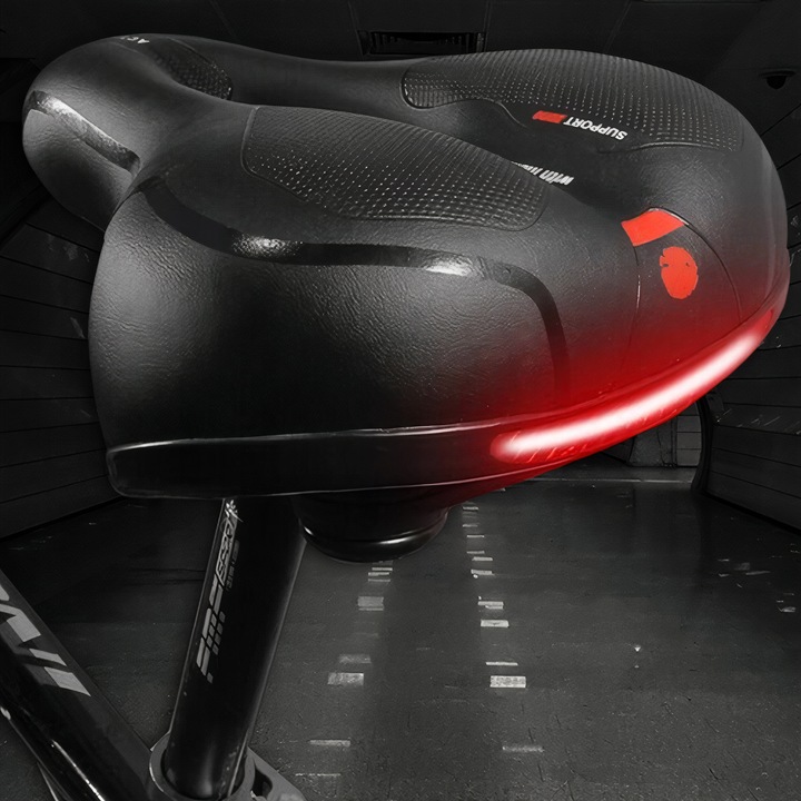 WYGODNE SIODEŁKO ROWEROWE SIODŁO SPORTOWE MIĘKKIE SZEROKIE EXTRA WENTYLACJA