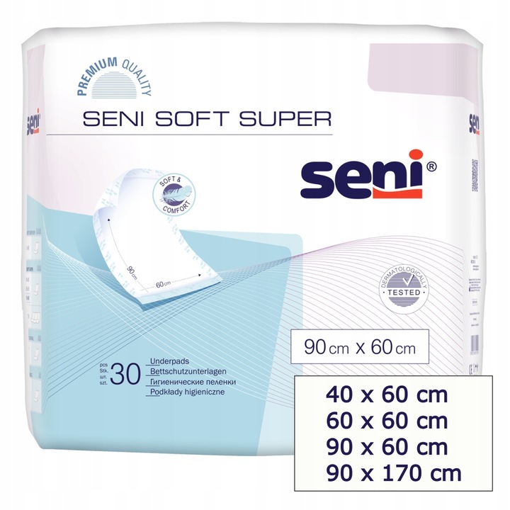 Seni Soft Super podkłady chłonne na materac 90x60