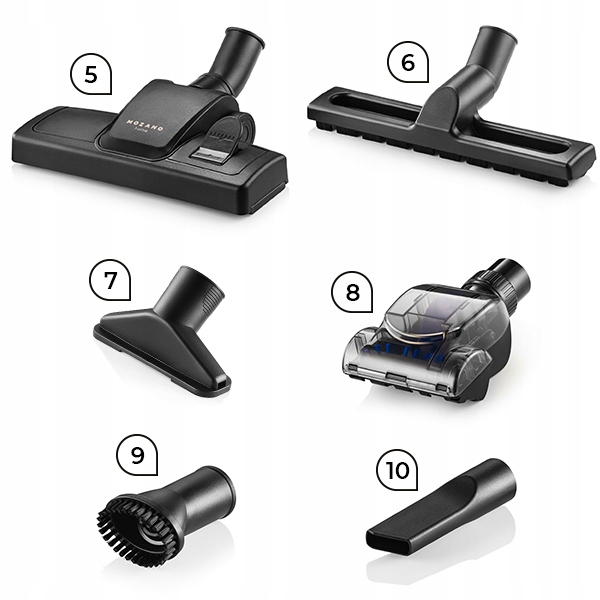 ODKURZACZ BEZWORKOWY 4000W CYKLONOWY TURBOSZCZOTKA FILTR HEPA 15w1 MOZANO