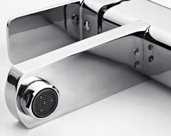 Bateria stojąca umywalkowa kran do umywalki zlewu chromowa niska CUBIC