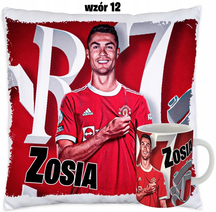 Kubek i Poduszka dla fana CRISTIANO RONALDO CR7