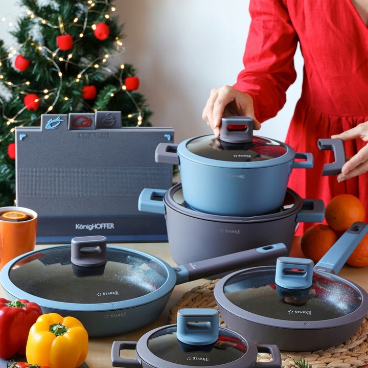 Zestaw 4 desek do krojenia i stojak Konighoffer