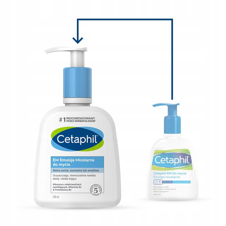 Zestaw Cetaphil EM Emulsja i PS Lipoaktywny krem