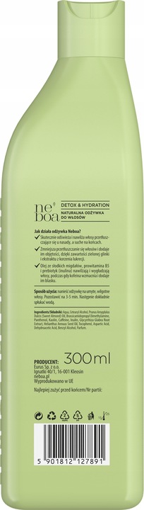 NEBOA Odżywka do włosów Detox & Hydration 300ml