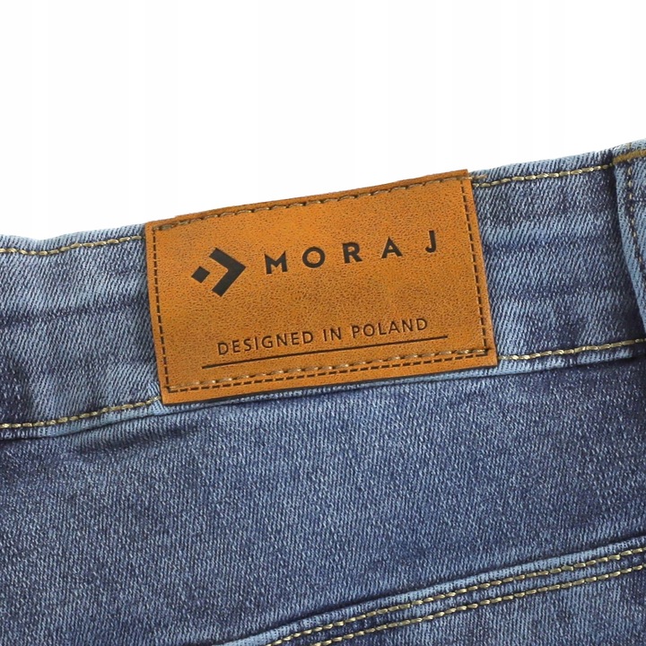 SPODNIE JEANSY SKINNY Z WYSOKIM STANEM RURKI KLASYCZNE MODNE MORAJ L