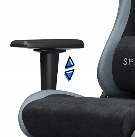 Fotel Gamingowy Biurowy Regulowany Materiał Alcantara + Ekoskóra Sense7