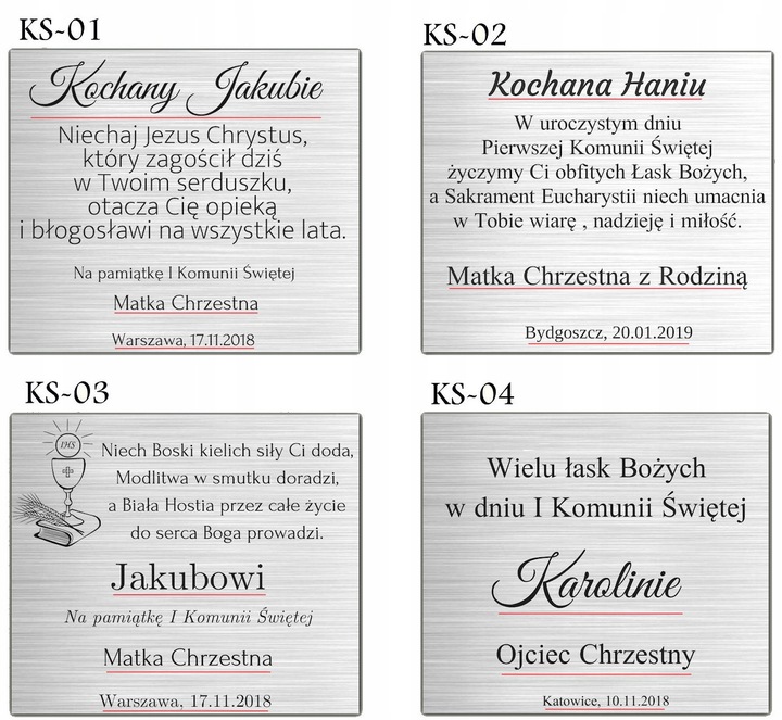 OBRAZEK SREBRNY PREZENT PAMIĄTKA KOMUNII ŚWIĘTEJ