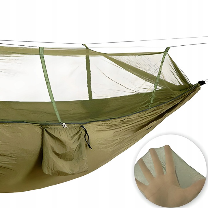 HAMAK DWUOSOBOWY TURYSTYCZNY Z MOSKITIERA BIWAK