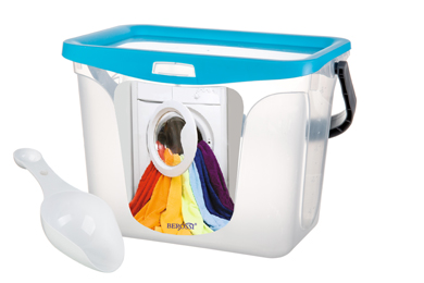 POJEMNIK NA PROSZEK DO PRANIA 6L z łopatką NA DETERGENTY, KAPSUŁKI