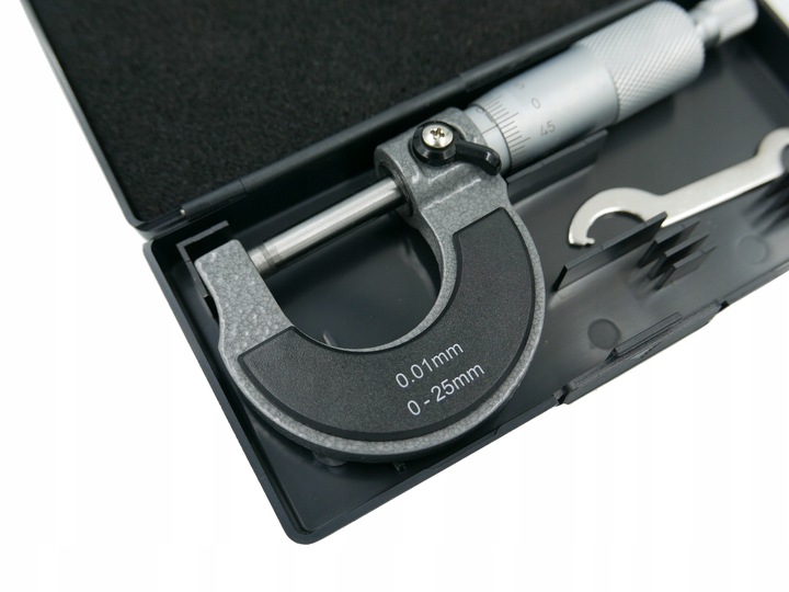 MIKROMETR ŚRUBA MIKROMETRYCZNA MIKROMIERZ ANALOGOWY ZEWNĘTRZNY 0-25 MM