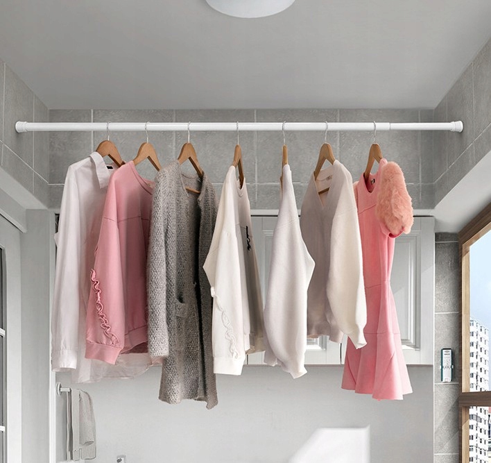 Drążek prysznicowy, Rozmiar: 140-260cm biała