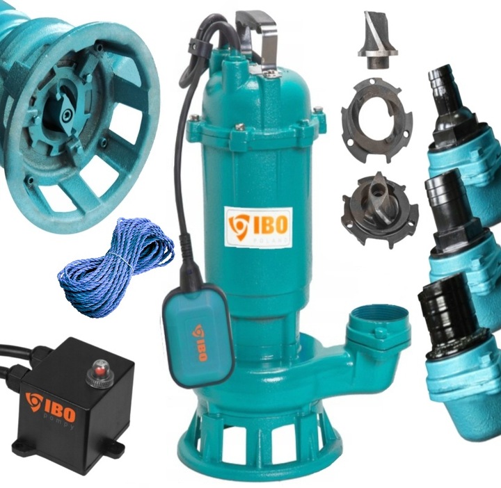 FURIAT 1500 POMPA DO SZAMBA BRUDNEJ CZYSTEJ WODY Z ROZDRABNIACZEM +