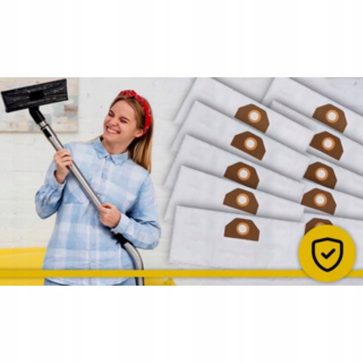 10X WORKI DO ODKURZACZA KARCHER WD 3 WD3 WD2 WD6 SE4001 POJEMNE +FILTR