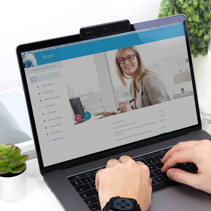 AUKEY PC-W1 Kamera internetowa Full HD 1920x1080 1080p 30fps 2xmikrofony