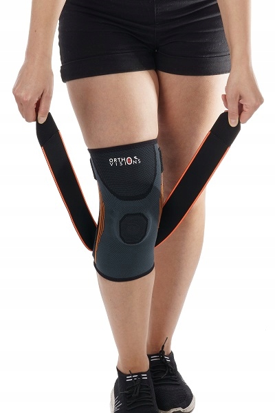 ORTEZA KOLANA STABILIZATOR WSPARCIEM RZEPKI OPASKA NA KOLANO ELASTYCZNA