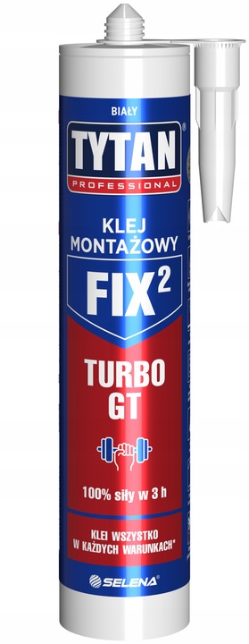 Tytan Professional Klej montażowy Fix2 GT biały 290ml TURBO