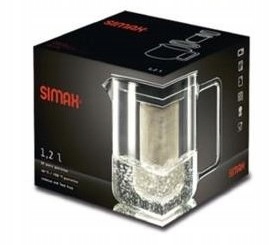 DZBANEK 1,8L z zaparzaczem SZKLANY do herbaty ziół