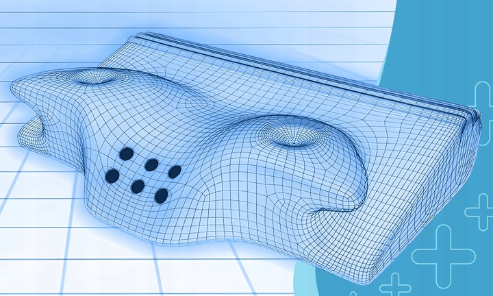 PODUSZKA DO SPANIA ORTOPEDYCZNA PROFILOWANA DO SPANIA PIANKA MEMORY