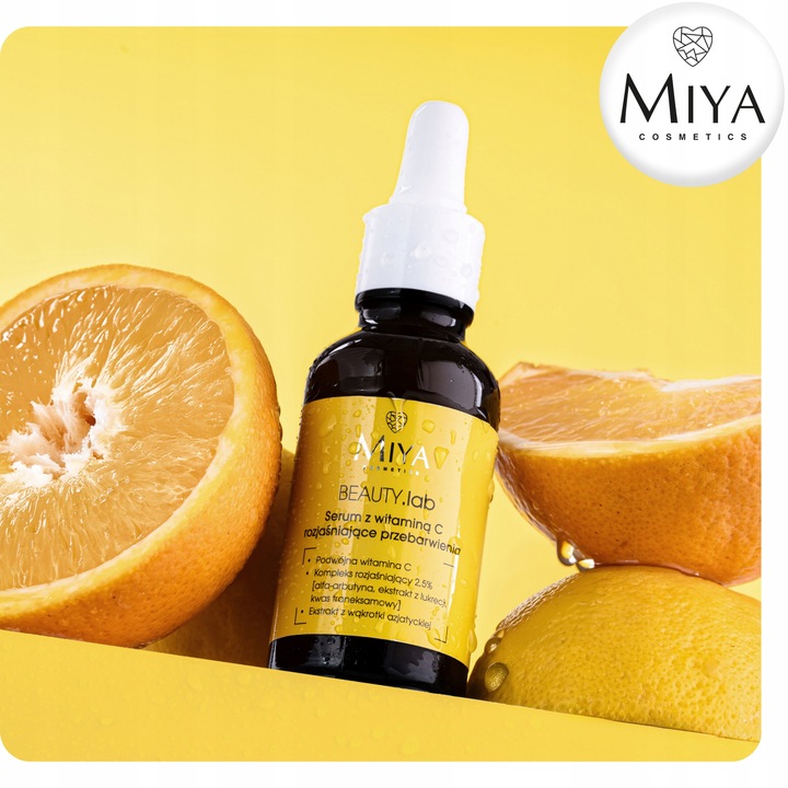 Serum z Witaminą C Rozjaśniające Przebarwienia Wygładzajace 30 ml Miya
