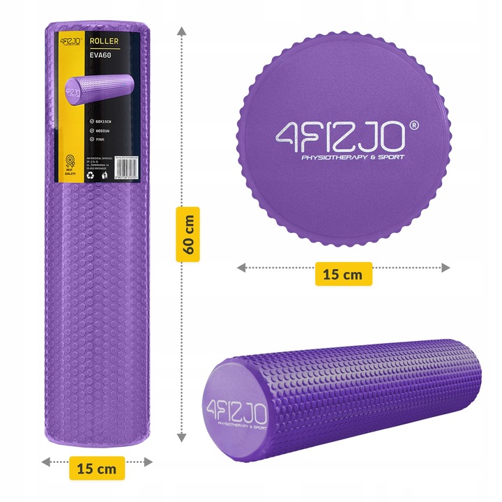 ROLLER WAŁEK DO MASAŻU PLECÓW CIAŁA STÓP NÓG Z WYPUSTKAMI REGENERACJA