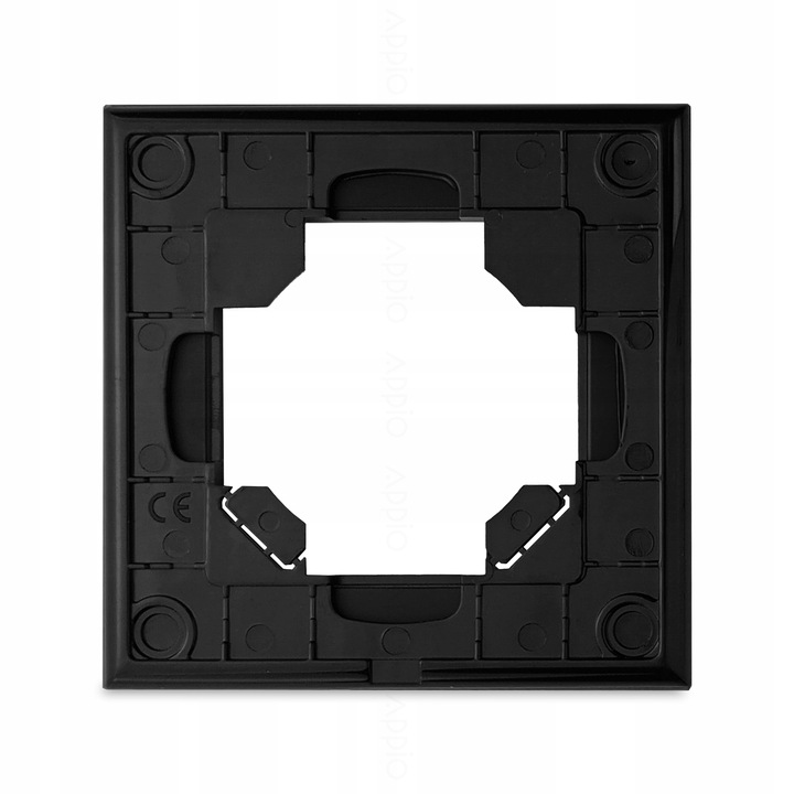 Kontakt GNIAZDO ELEKTRYCZNE Z BOLCEM szklane POJEDYNCZE CZARNE 2x USB