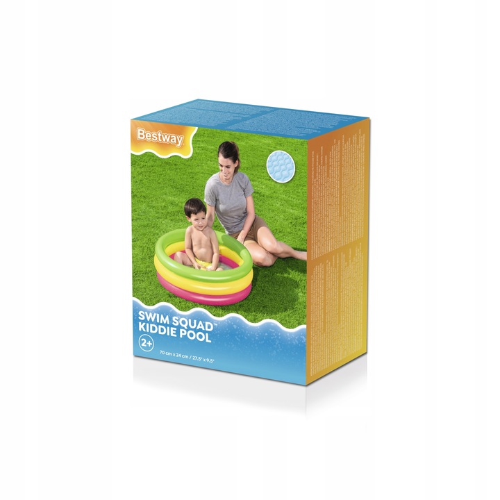 BRODZIK DZIECIĘCY OGRODOWY BASENIK DLA DZIECKA OKRĄGŁY 70x70 BESTWAY