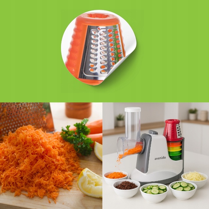 SZATKOWNICA ELEKTRYCZNA do Warzyw Kapusty Sera Rozdrabniacz 5 Tarek