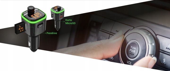 Navitel BHF04 MAX Bluetooth FM Transmiter MP3 USB