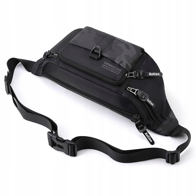 Torebka saszetka BIODRÓWKA NERKA męska POJEMNA SOLID PREMIUM BARDZO DUŻA