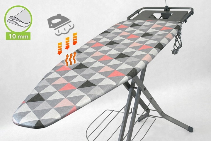 DUŻA PROFESJONALNA DESKA DO PRASOWANIA Z RĘKAWNIKIEM PRZEDŁUŻACZ