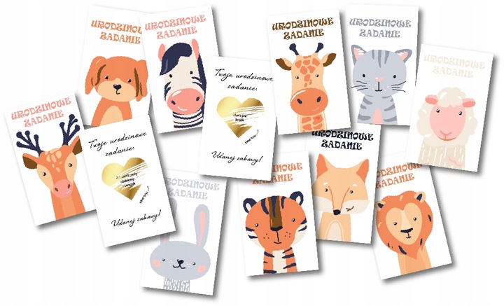 30× ZDRAPKI NA URODZINY dla dzieci Zadania urodzinowe zabawa do przedszkola