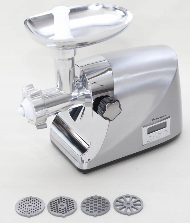 Maszynka do mięsa BERLINGER 2200W metalowa obudowa z regulacją obrotów