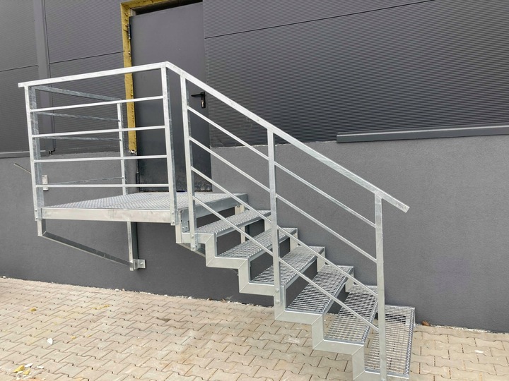 Stopnie WEMA 1000x270 mm | ocynkowane | 30x2 mm | stopień stalowy,