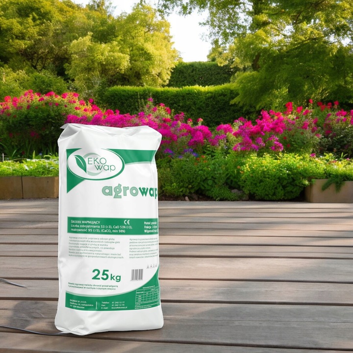 WAPNO GRANULOWANE CACO 98% NAWÓZ DO WARZYW OGRODU NAWOZOWE KREDOWE