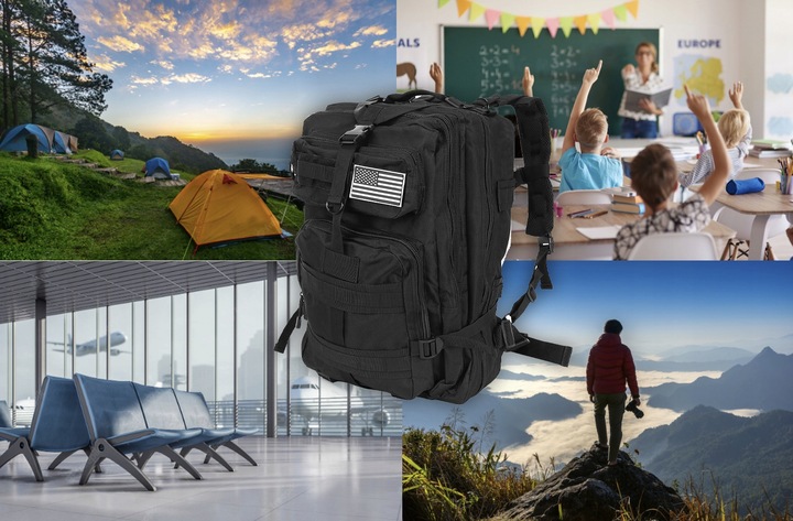 Plecak Taktyczny Wojskowy Militarny Survival Duży Pojemny do Szkoły 38l