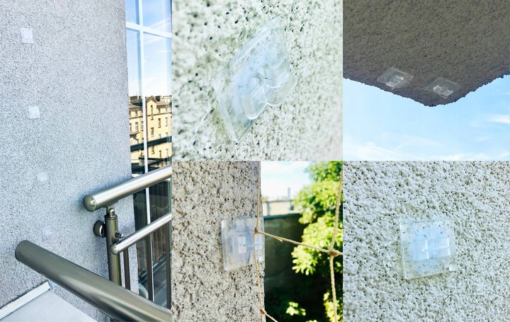 SIATKA DLA KOTA NA BALKON Z DRUCIKIEM ZESTAW 2 x 5