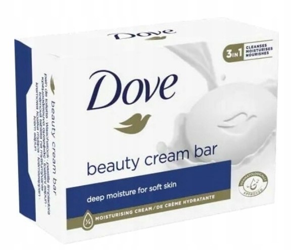 Mydło Dove w Kostce 3w1 Kremowe Beauty Cream Bar 10x90g