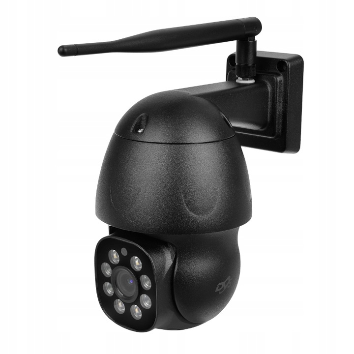 ZEWNĘTRZNA CZARNA BEZPRZEWODOWA KAMERA WIFI OBROTOWA IP 4MPX TUYA SMART DVS